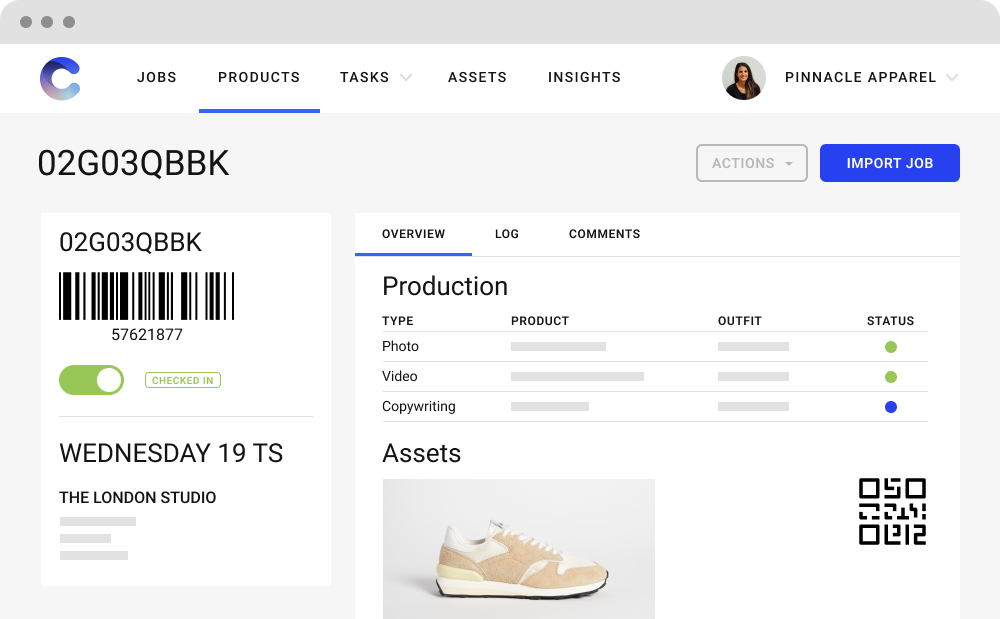 sample-management-white-shoe